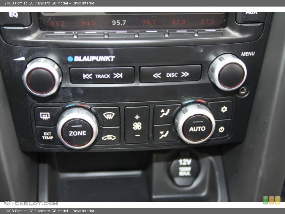 Onyx Interior Controls for the 2008 Pontiac G8  #63220071