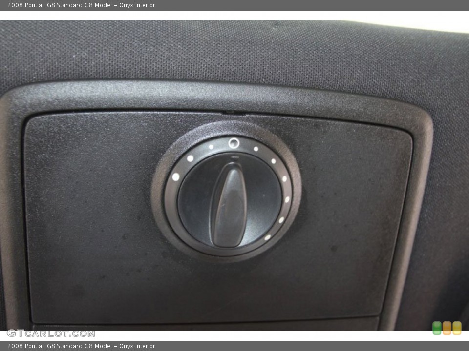 Onyx Interior Controls for the 2008 Pontiac G8  #63220158