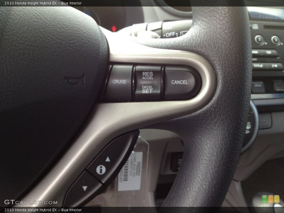 Blue Interior Controls for the 2010 Honda Insight Hybrid EX #63221475