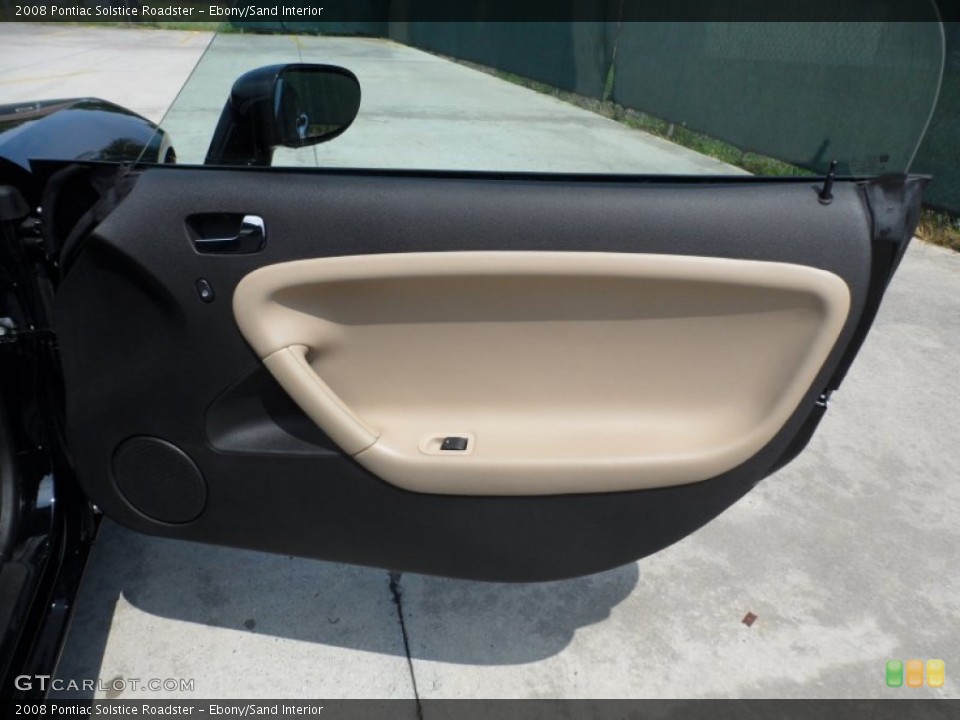 Ebony/Sand Interior Door Panel for the 2008 Pontiac Solstice Roadster #63225231
