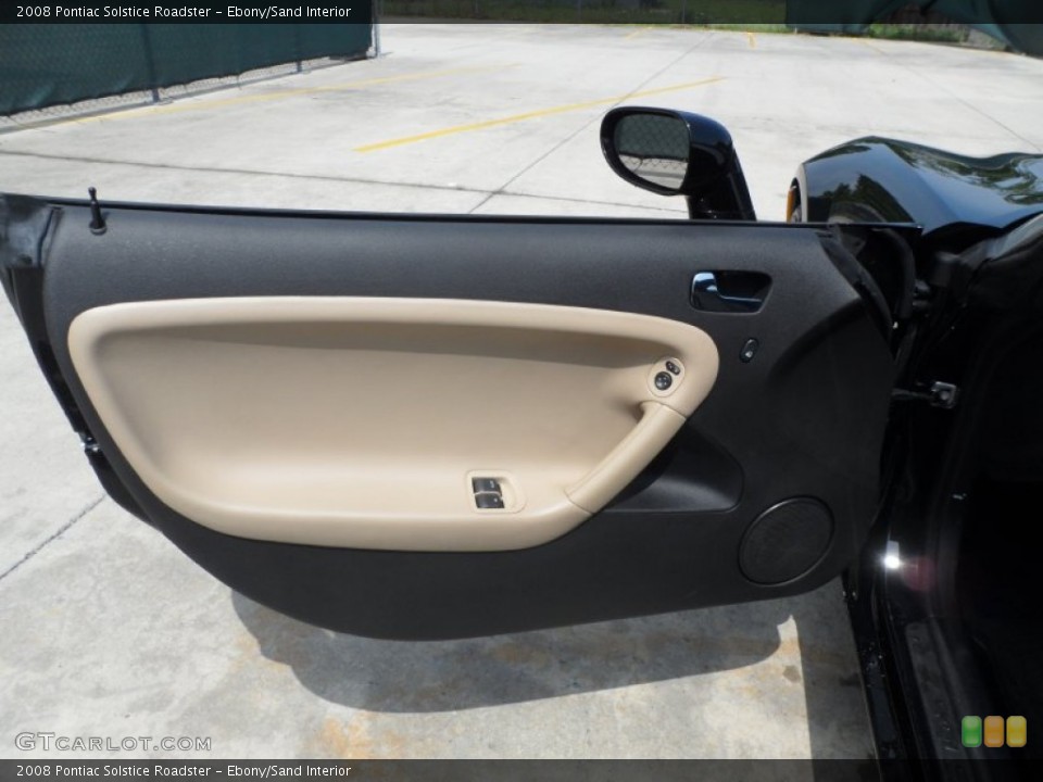 Ebony/Sand Interior Door Panel for the 2008 Pontiac Solstice Roadster #63225267