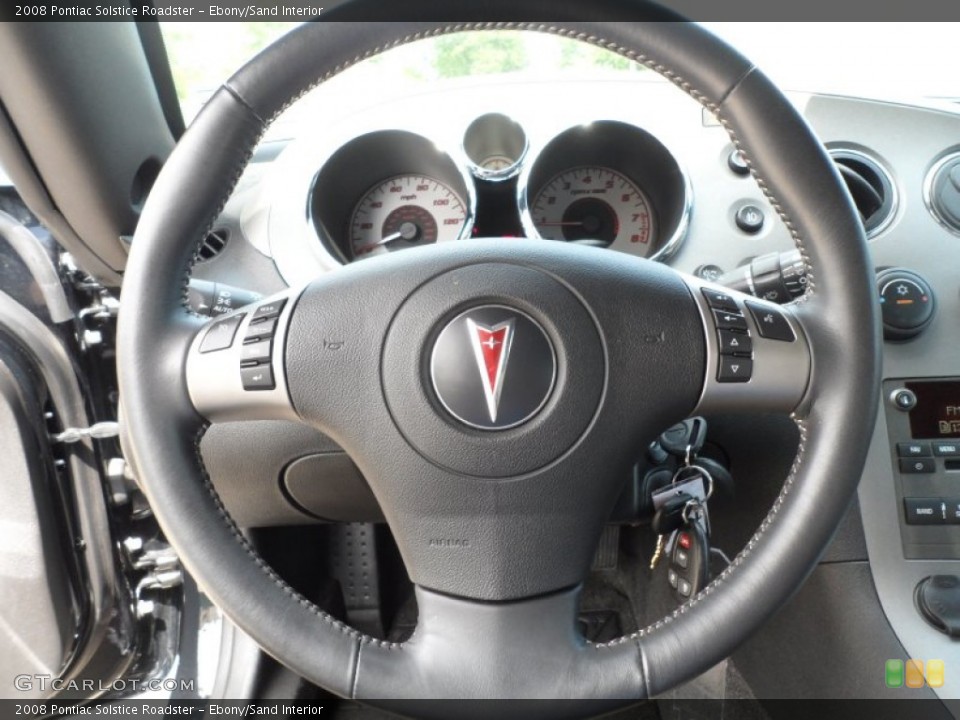 Ebony/Sand Interior Steering Wheel for the 2008 Pontiac Solstice Roadster #63225338