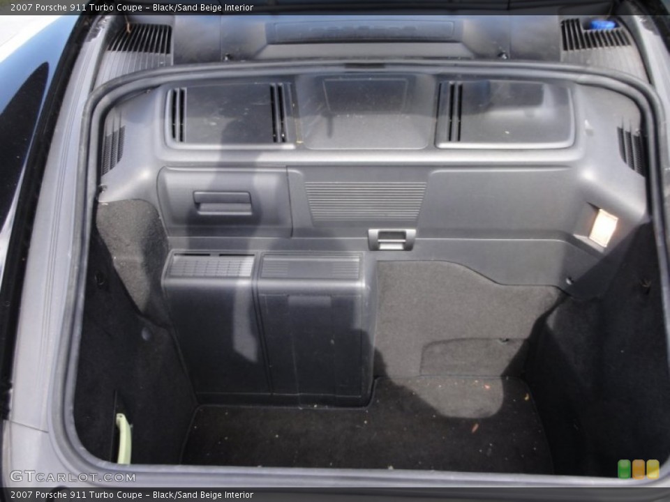 Black/Sand Beige Interior Trunk for the 2007 Porsche 911 Turbo Coupe #63226251