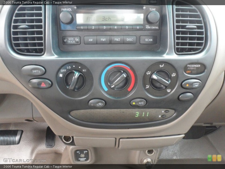 Taupe Interior Controls for the 2006 Toyota Tundra Regular Cab #63227502