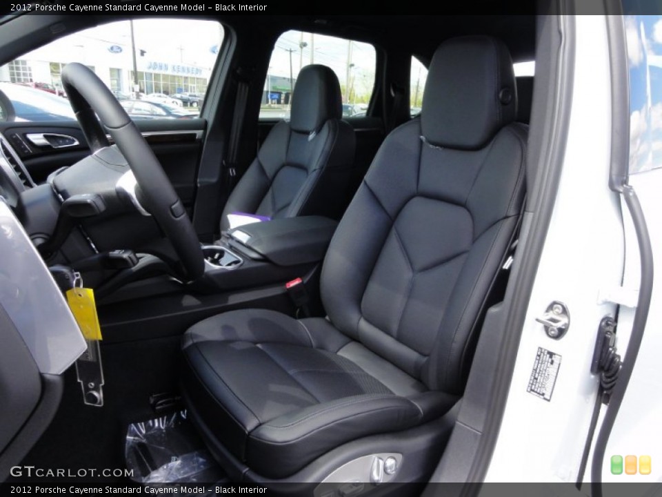 Black Interior Front Seat for the 2012 Porsche Cayenne  #63228828