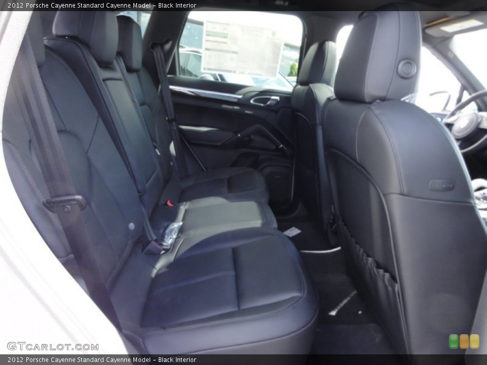 Black Interior Rear Seat for the 2012 Porsche Cayenne  #63228891