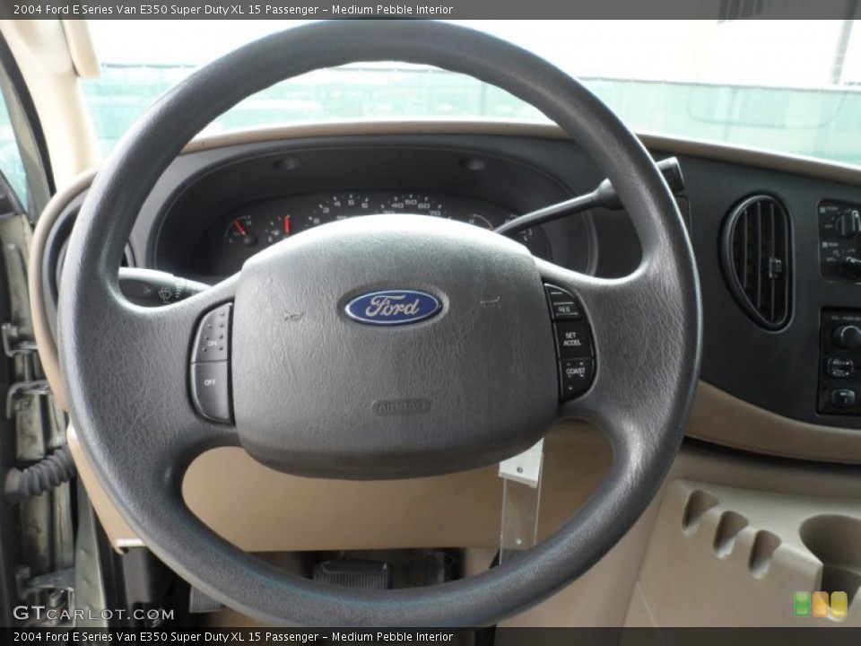 Medium Pebble Interior Steering Wheel for the 2004 Ford E Series Van E350 Super Duty XL 15 Passenger #63231771