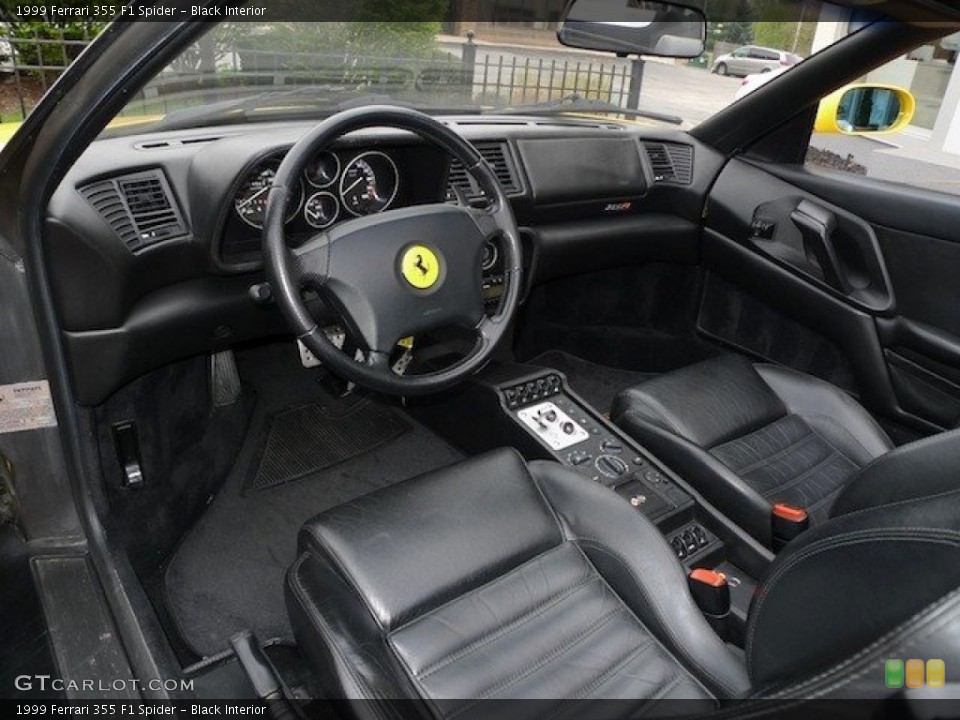 Black 1999 Ferrari 355 Interiors