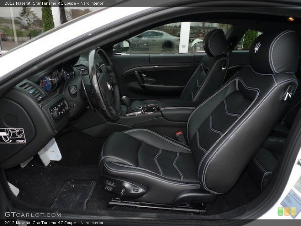 Nero Interior Front Seat for the 2012 Maserati GranTurismo MC Coupe #63234507