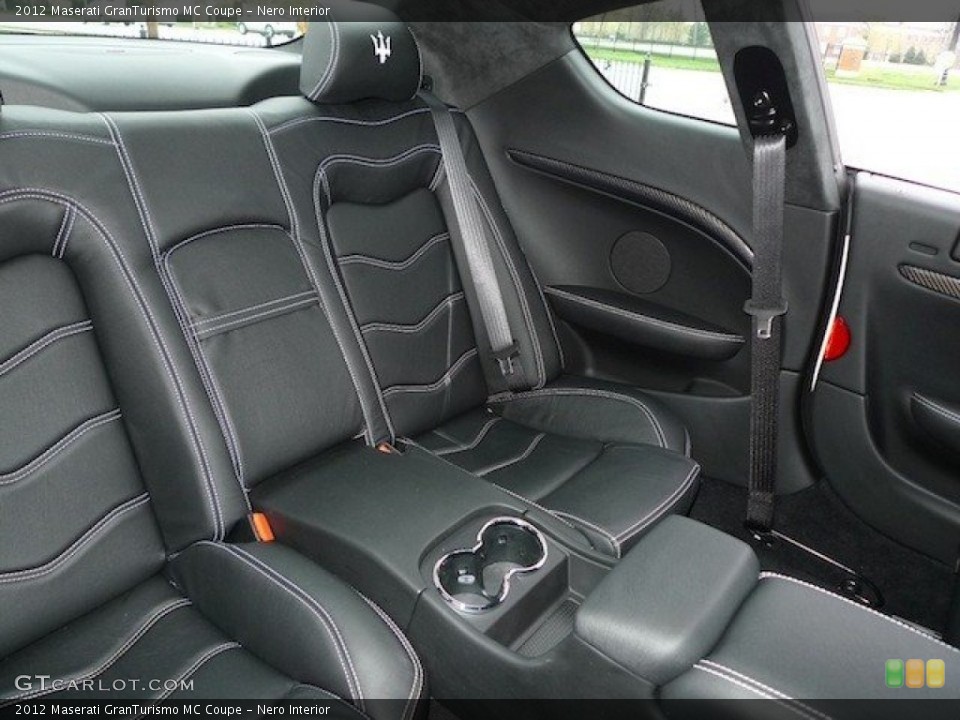 Nero Interior Rear Seat for the 2012 Maserati GranTurismo MC Coupe #63234525