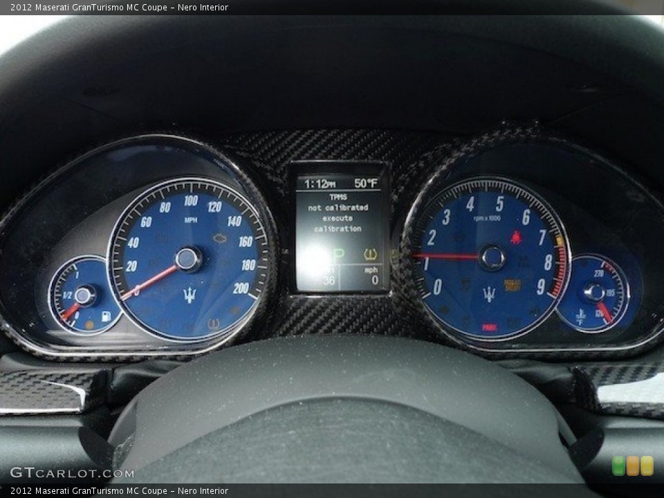 Nero Interior Gauges for the 2012 Maserati GranTurismo MC Coupe #63234588