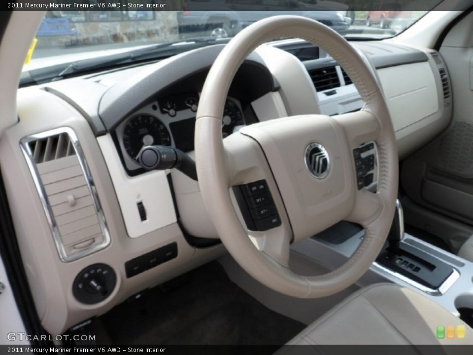 Stone Interior Dashboard for the 2011 Mercury Mariner Premier V6 AWD #63234918