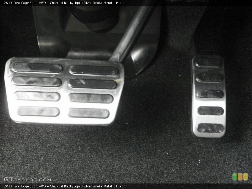 Charcoal Black/Liquid Silver Smoke Metallic Interior Controls for the 2013 Ford Edge Sport AWD #63237456