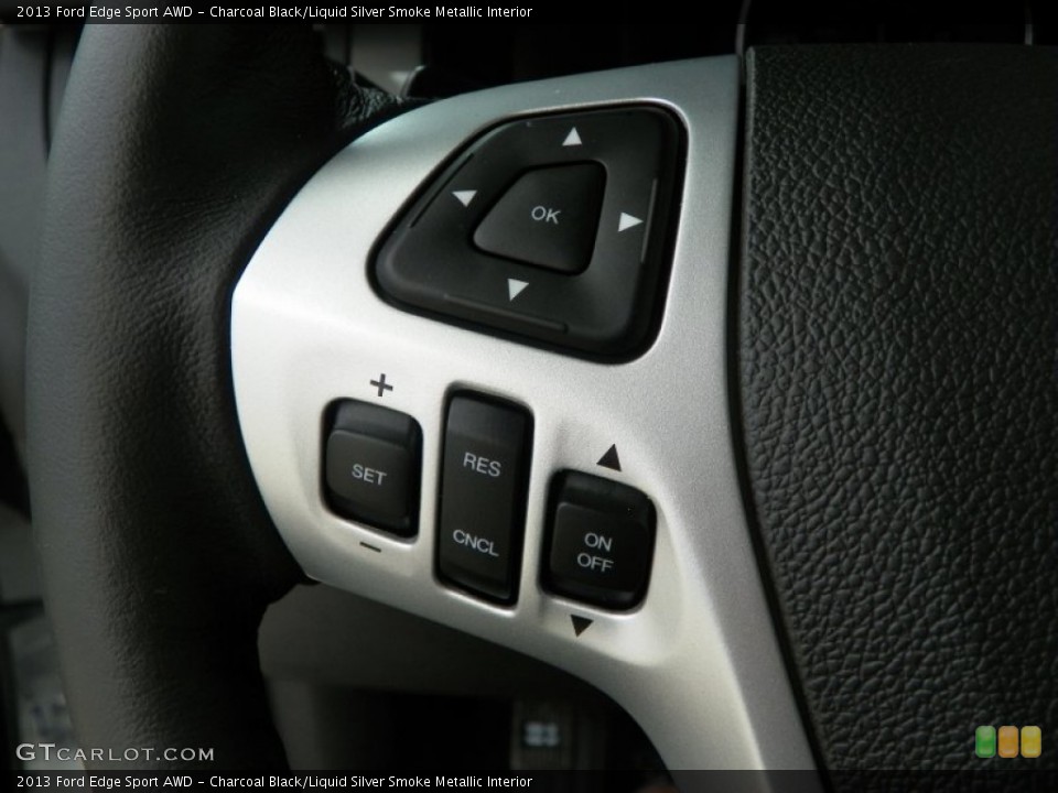 Charcoal Black/Liquid Silver Smoke Metallic Interior Controls for the 2013 Ford Edge Sport AWD #63237475