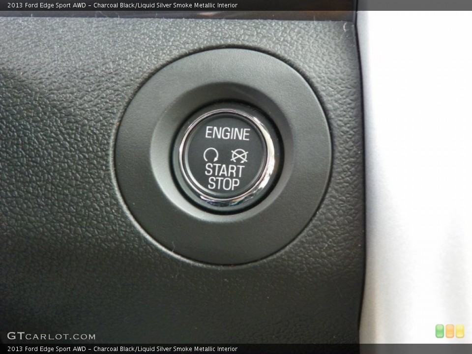 Charcoal Black/Liquid Silver Smoke Metallic Interior Controls for the 2013 Ford Edge Sport AWD #63237483
