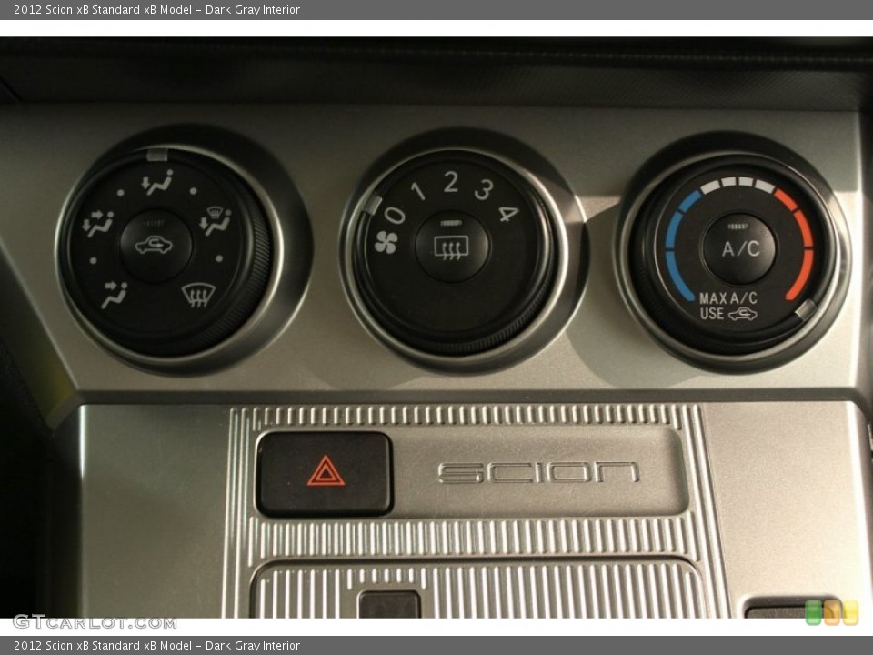 Dark Gray Interior Controls for the 2012 Scion xB  #63237510