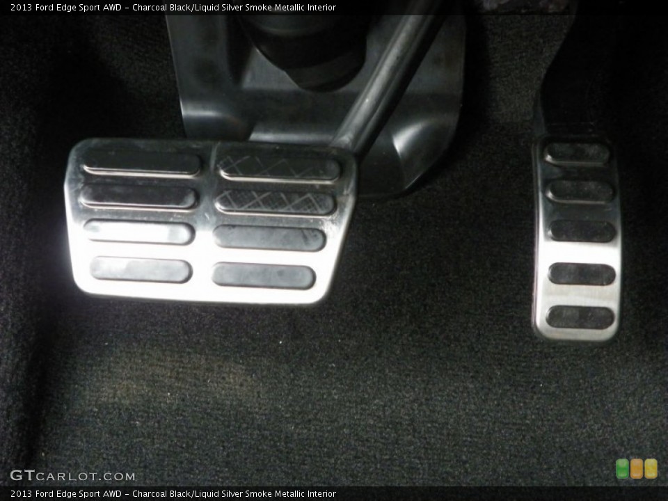 Charcoal Black/Liquid Silver Smoke Metallic Interior Controls for the 2013 Ford Edge Sport AWD #63237933