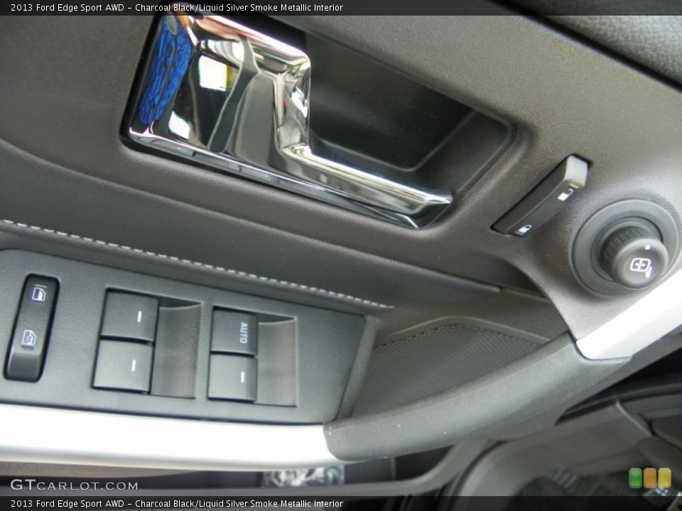 Charcoal Black/Liquid Silver Smoke Metallic Interior Controls for the 2013 Ford Edge Sport AWD #63237939