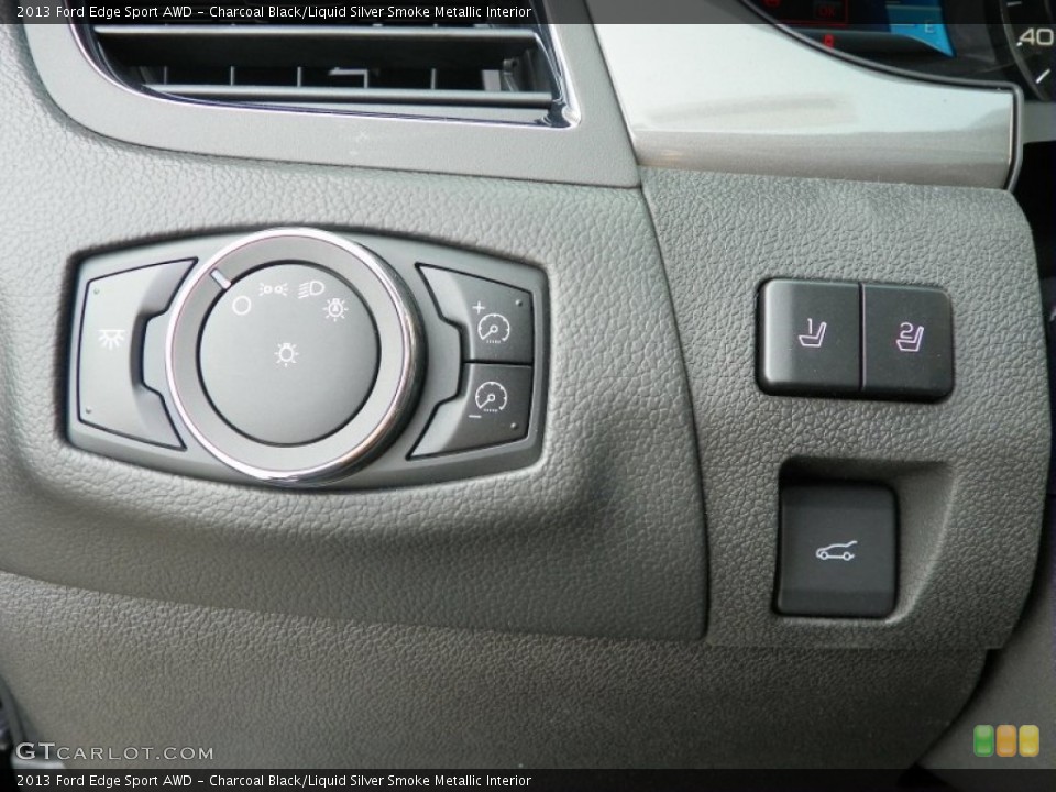 Charcoal Black/Liquid Silver Smoke Metallic Interior Controls for the 2013 Ford Edge Sport AWD #63237951