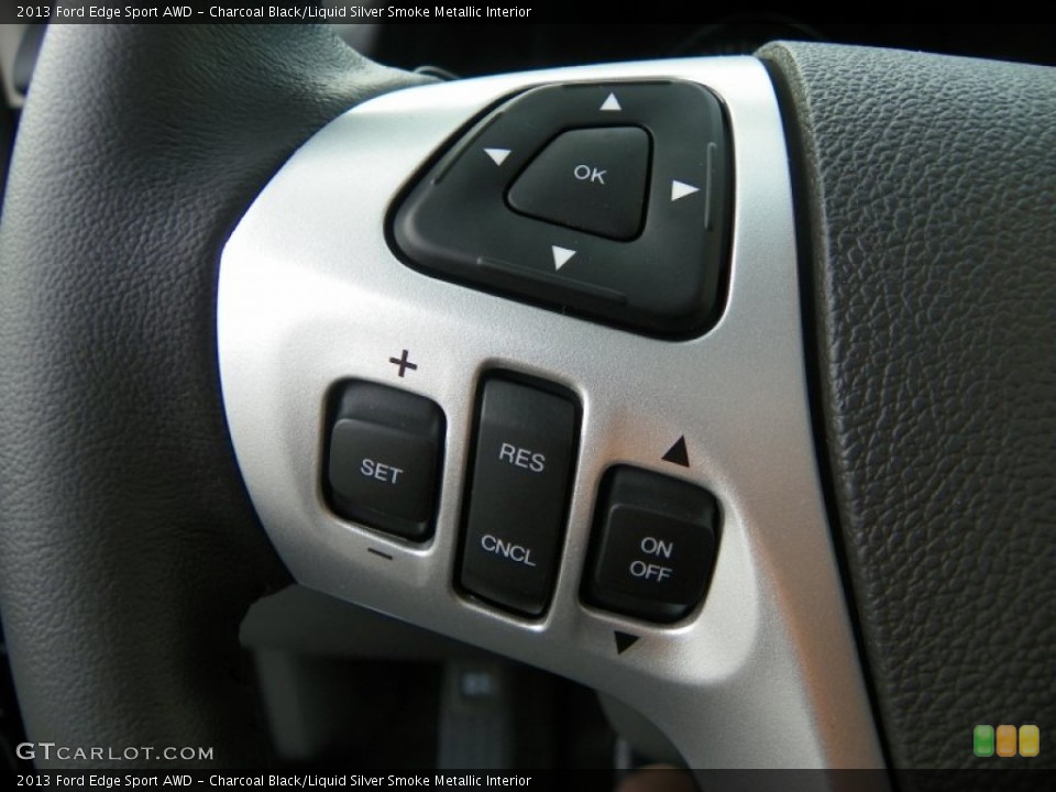 Charcoal Black/Liquid Silver Smoke Metallic Interior Controls for the 2013 Ford Edge Sport AWD #63237963