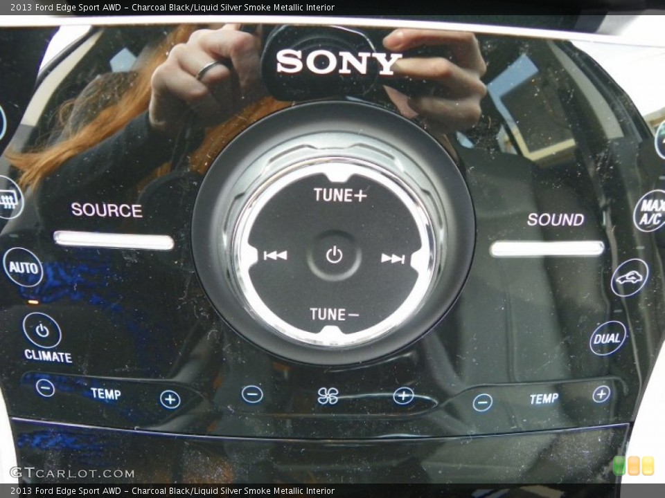 Charcoal Black/Liquid Silver Smoke Metallic Interior Controls for the 2013 Ford Edge Sport AWD #63237975