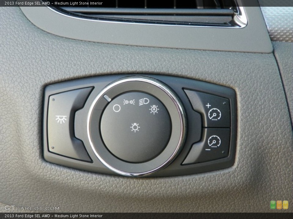 Medium Light Stone Interior Controls for the 2013 Ford Edge SEL AWD #63238248