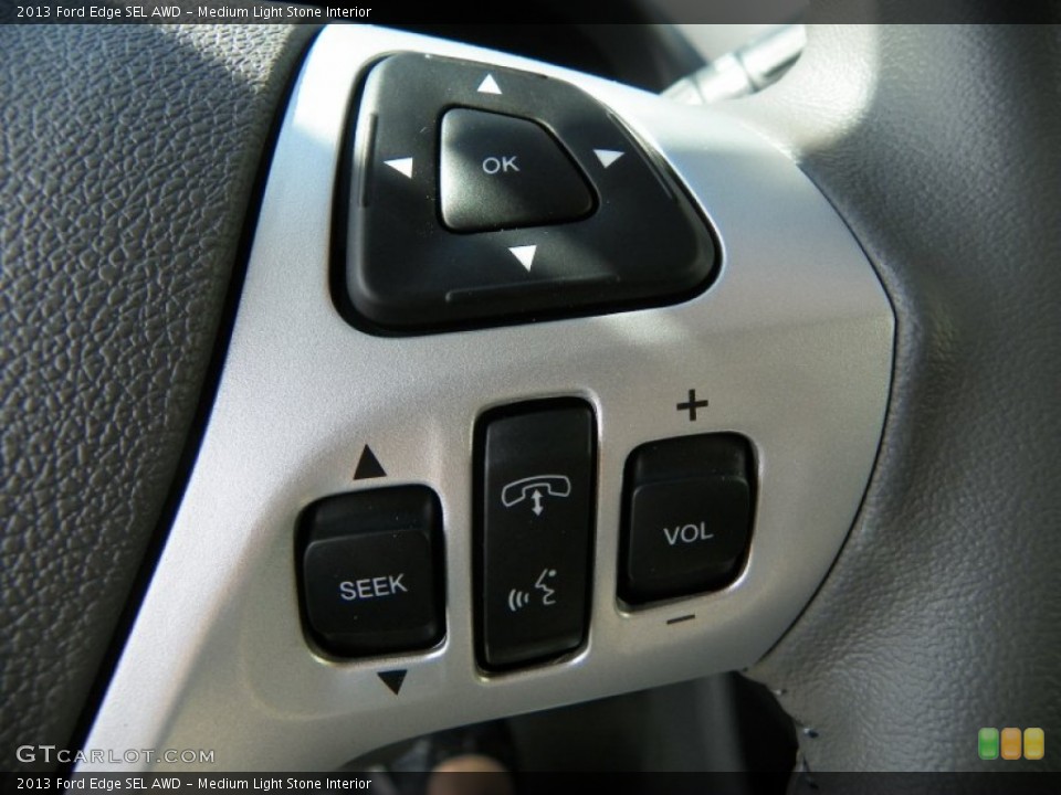 Medium Light Stone Interior Controls for the 2013 Ford Edge SEL AWD #63238416