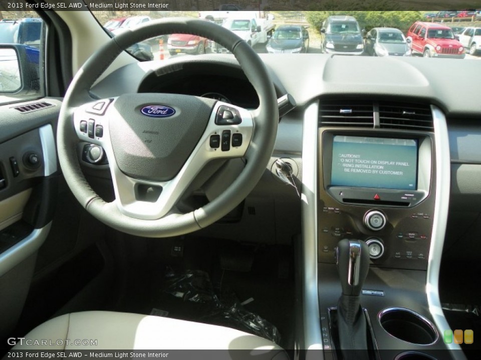 Medium Light Stone Interior Dashboard for the 2013 Ford Edge SEL AWD #63238461