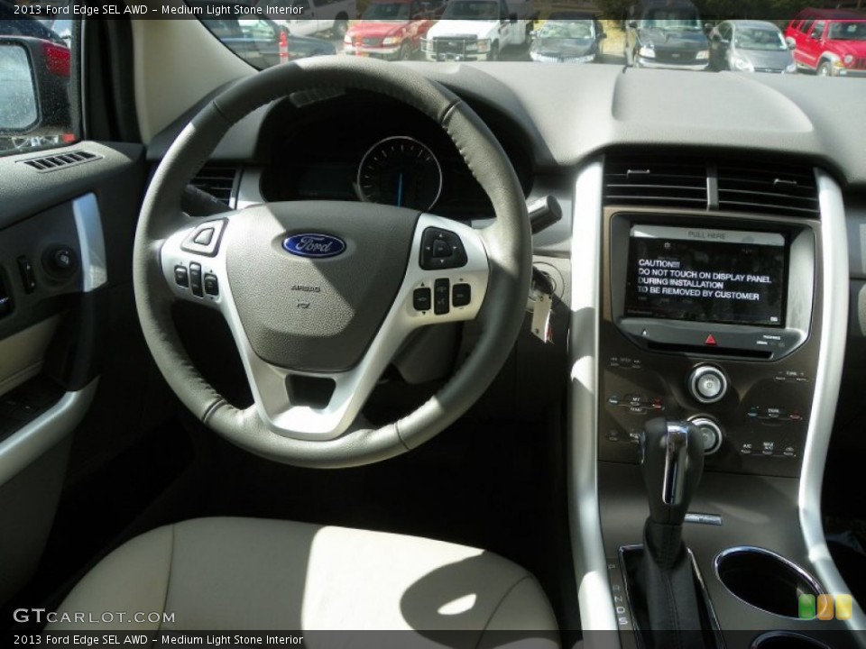 Medium Light Stone Interior Dashboard for the 2013 Ford Edge SEL AWD #63238617