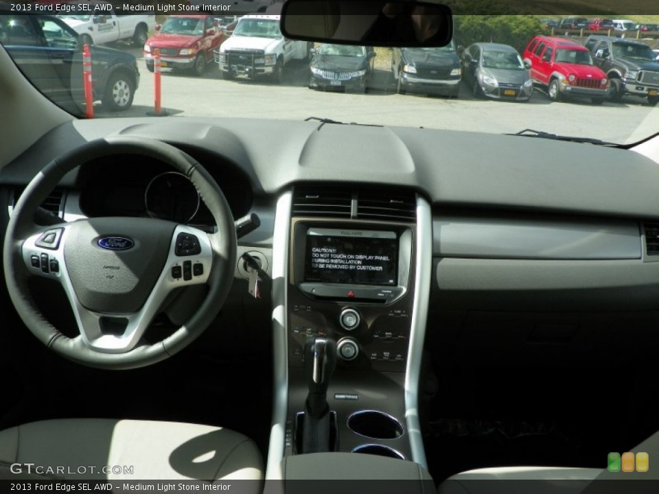 Medium Light Stone Interior Dashboard for the 2013 Ford Edge SEL AWD #63238629