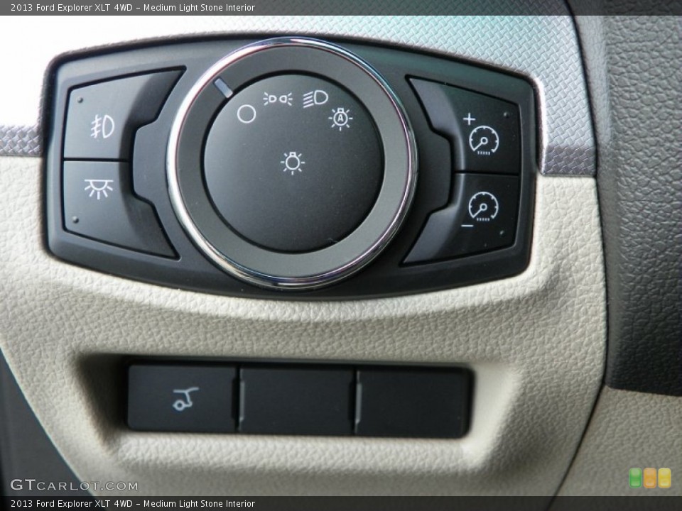 Medium Light Stone Interior Controls for the 2013 Ford Explorer XLT 4WD #63239337