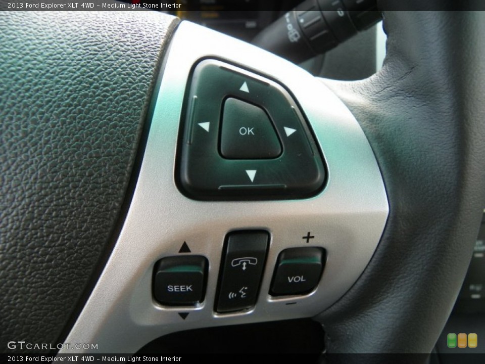 Medium Light Stone Interior Controls for the 2013 Ford Explorer XLT 4WD #63239349