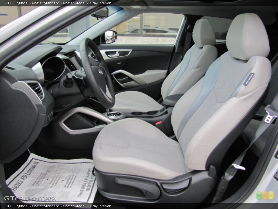 Gray Interior Photo for the 2012 Hyundai Veloster  #63239964
