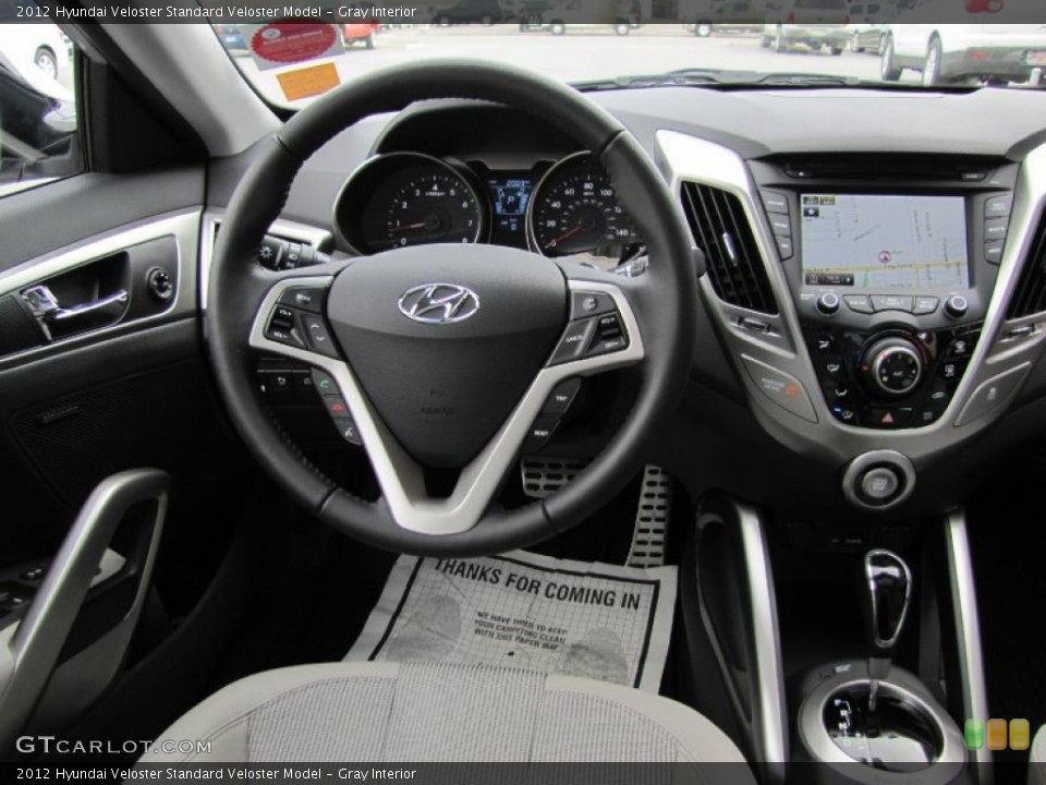 Gray Interior Dashboard for the 2012 Hyundai Veloster  #63239970