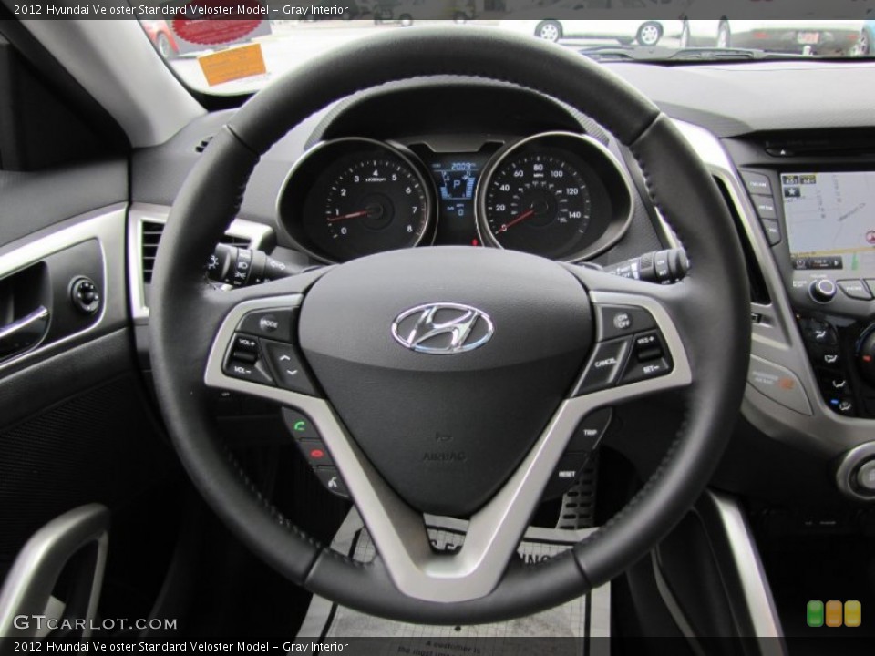 Gray Interior Steering Wheel for the 2012 Hyundai Veloster  #63239982