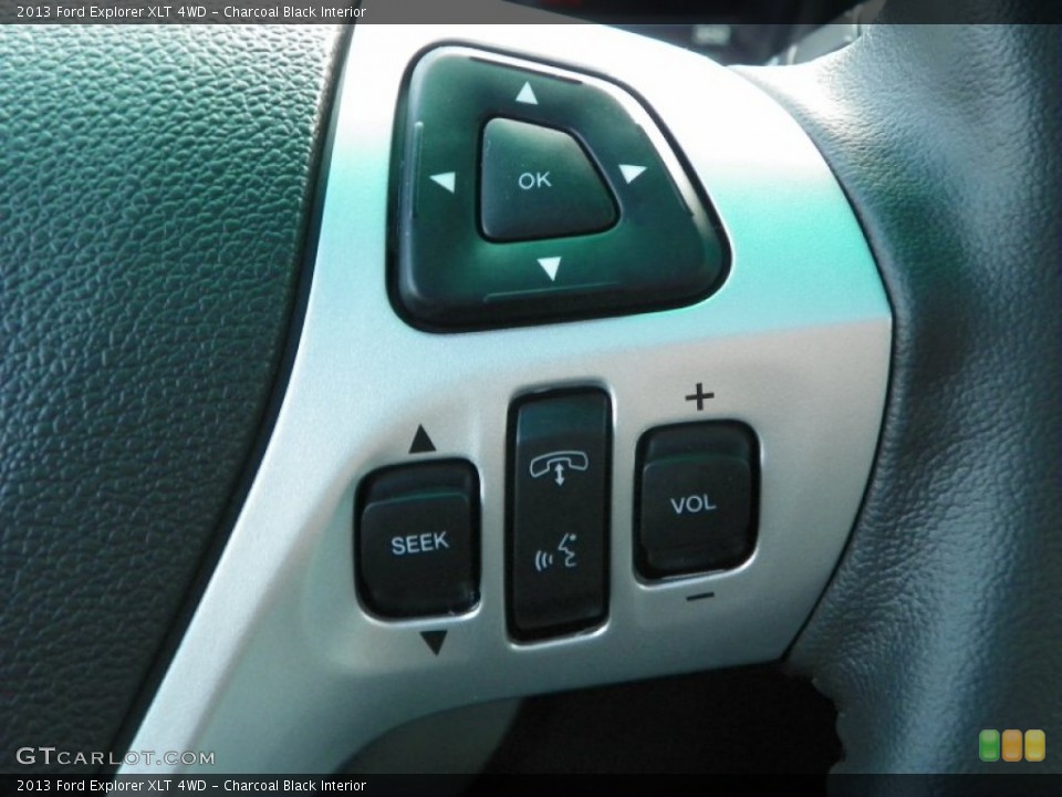 Charcoal Black Interior Controls for the 2013 Ford Explorer XLT 4WD #63240081
