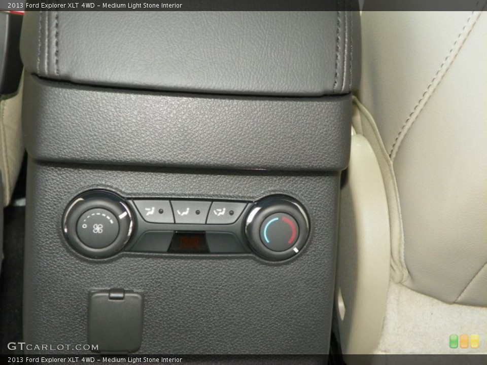 Medium Light Stone Interior Controls for the 2013 Ford Explorer XLT 4WD #63240438