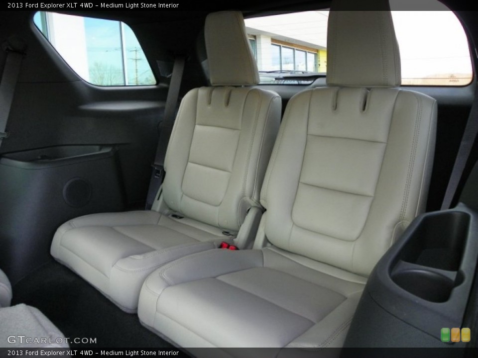 Medium Light Stone Interior Rear Seat for the 2013 Ford Explorer XLT 4WD #63240444