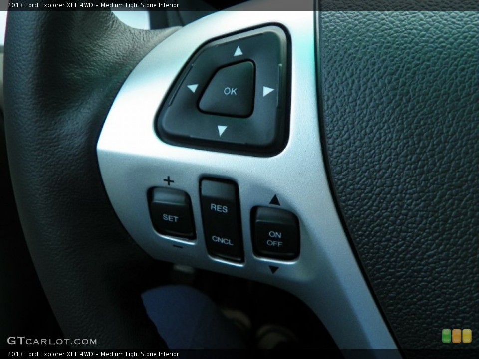 Medium Light Stone Interior Controls for the 2013 Ford Explorer XLT 4WD #63240447