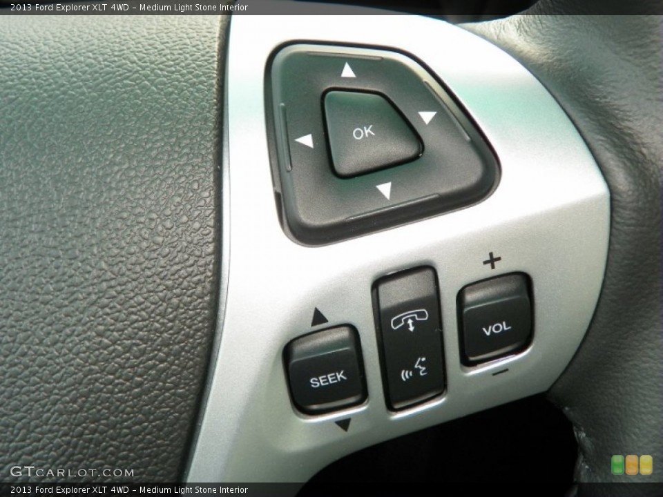Medium Light Stone Interior Controls for the 2013 Ford Explorer XLT 4WD #63240450