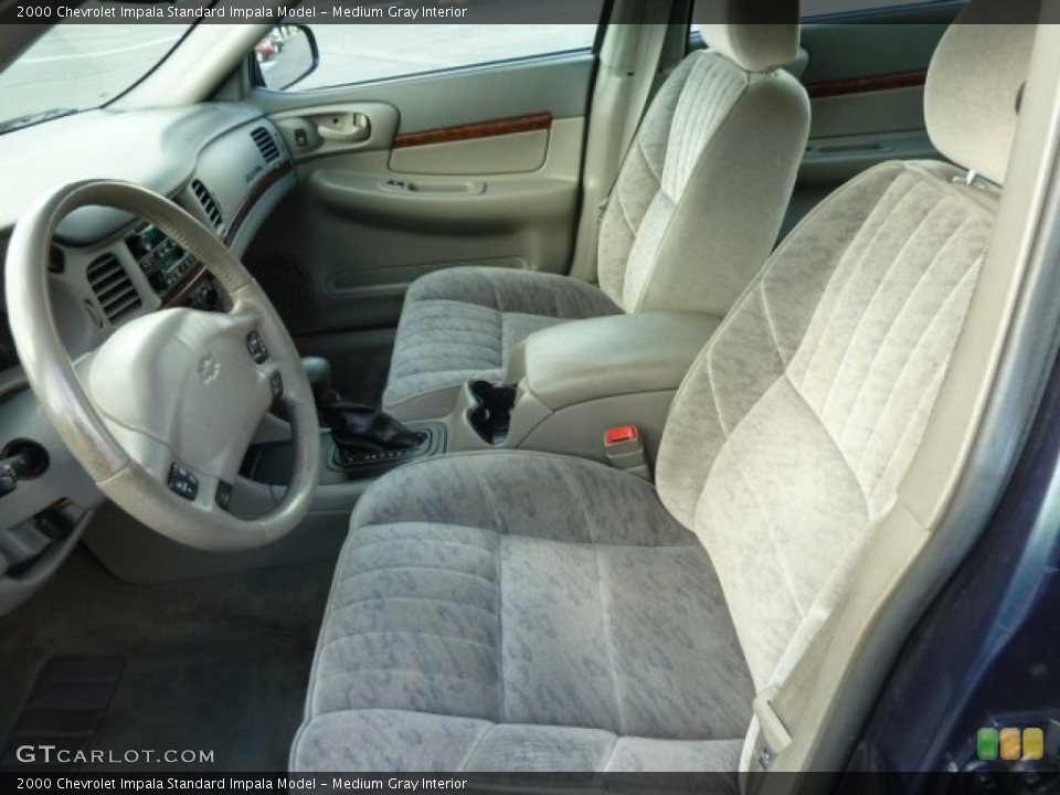 Medium Gray Interior Front Seat for the 2000 Chevrolet Impala  #63244439