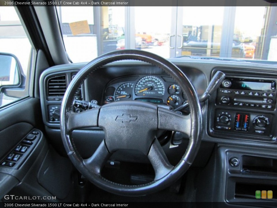 Dark Charcoal Interior Dashboard for the 2006 Chevrolet Silverado 1500 LT Crew Cab 4x4 #63250954