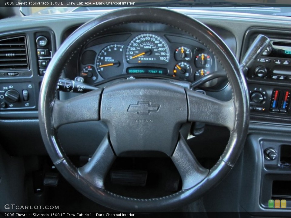 Dark Charcoal Interior Steering Wheel for the 2006 Chevrolet Silverado 1500 LT Crew Cab 4x4 #63250972