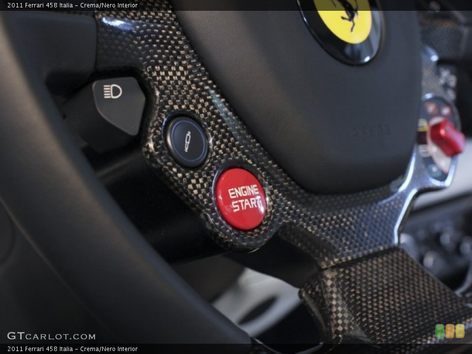 Crema/Nero Interior Controls for the 2011 Ferrari 458 Italia #63253333