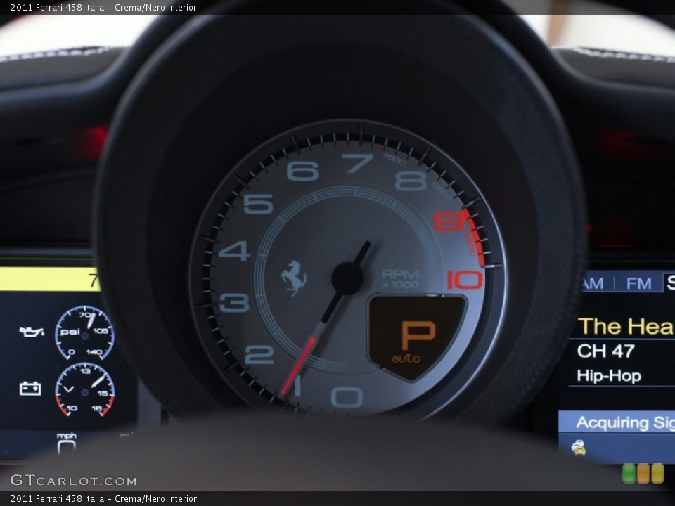 Crema/Nero Interior Gauges for the 2011 Ferrari 458 Italia #63253435