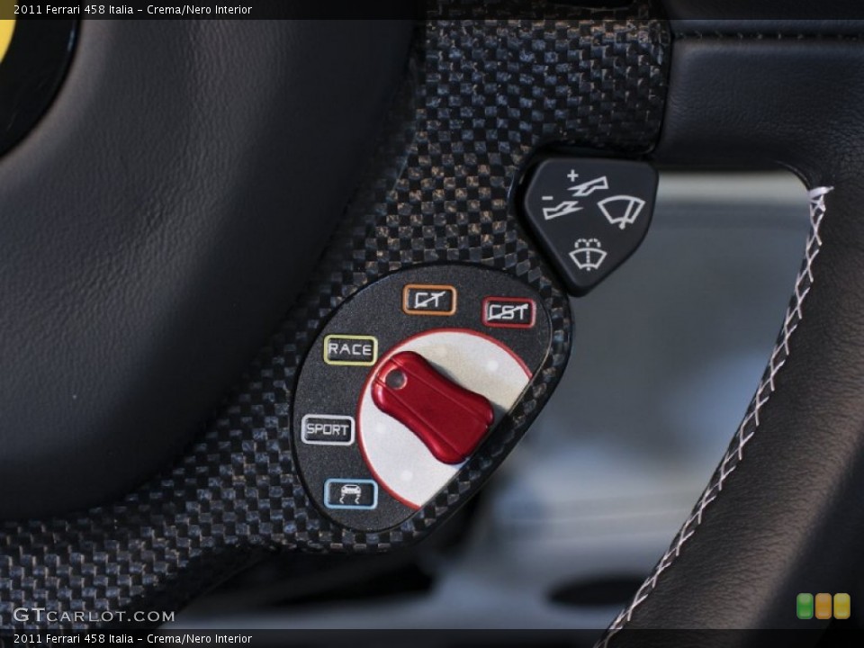 Crema/Nero Interior Steering Wheel for the 2011 Ferrari 458 Italia #63253453