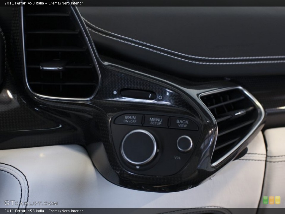 Crema/Nero Interior Controls for the 2011 Ferrari 458 Italia #63253475