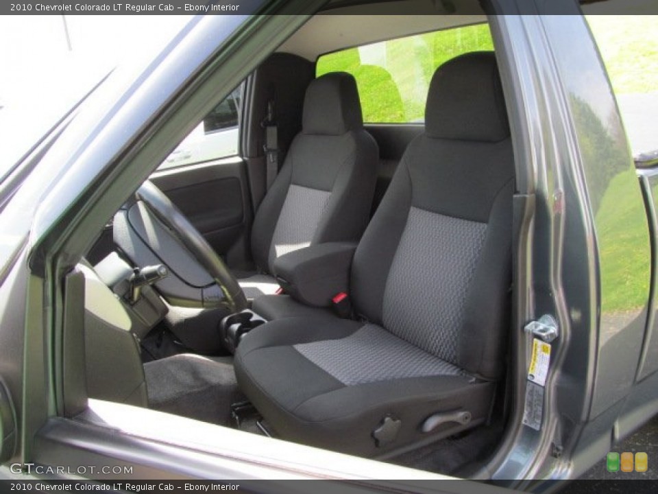 Ebony Interior Front Seat for the 2010 Chevrolet Colorado LT Regular Cab #63253570