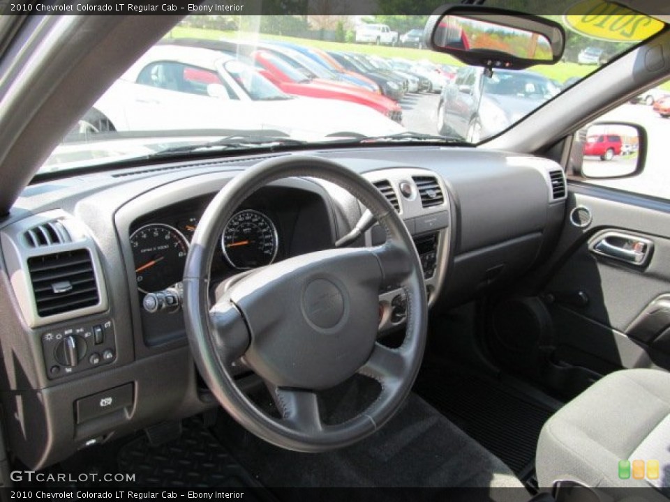 Ebony Interior Dashboard for the 2010 Chevrolet Colorado LT Regular Cab #63253573