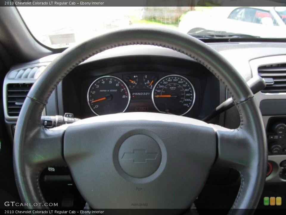 Ebony Interior Steering Wheel for the 2010 Chevrolet Colorado LT Regular Cab #63253591